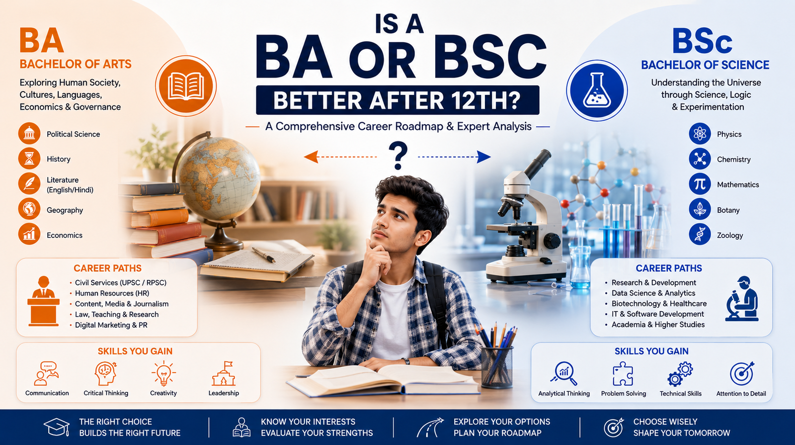 Is a BA or BSc Better After 12th? A Comprehensive Career Roadmap & Expert Analysis