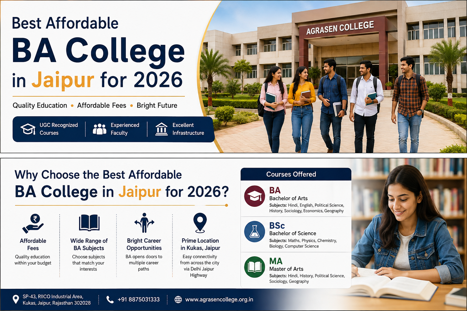 Best Affordable BA College in Jaipur for 2026