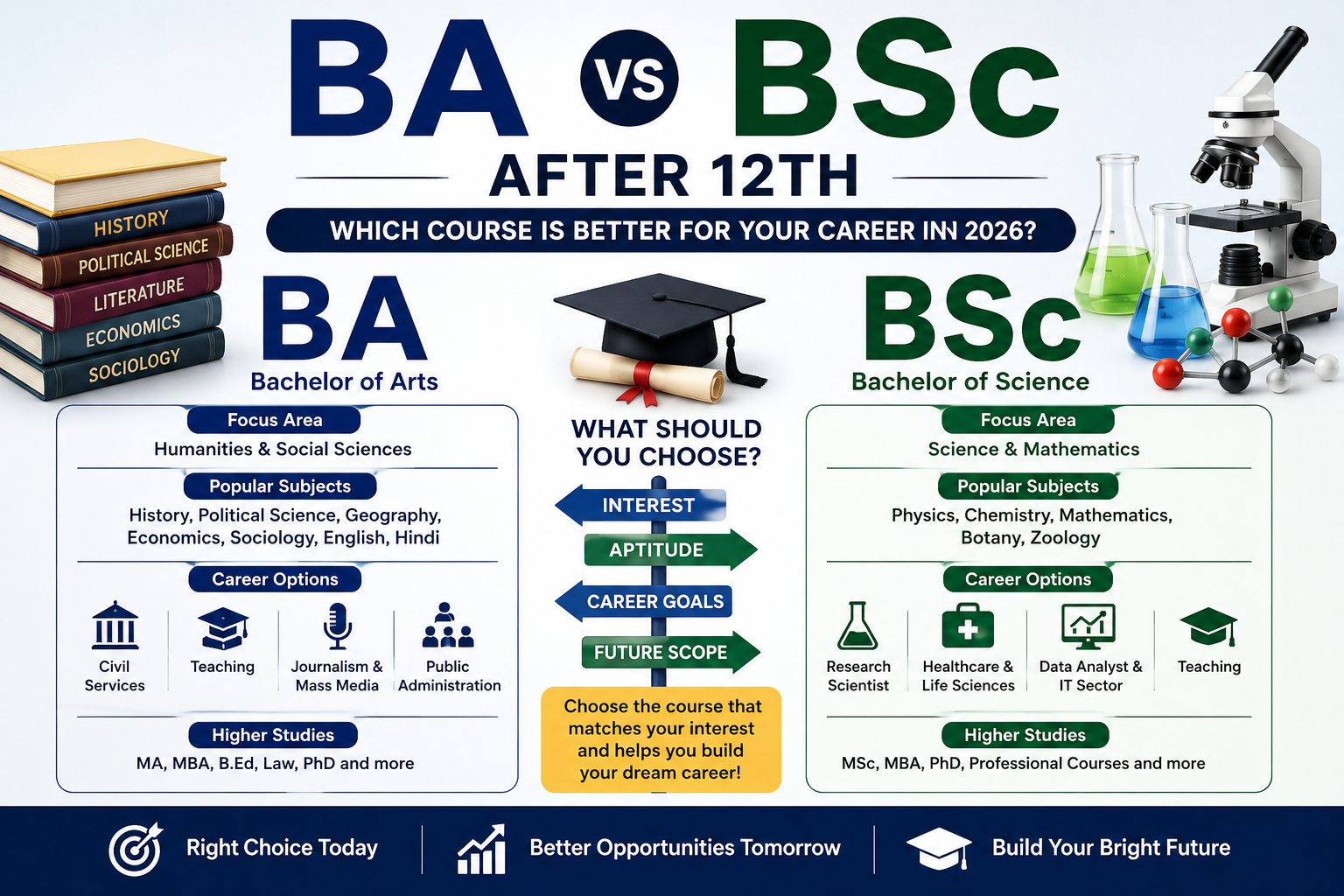 BA vs BSc after 12th