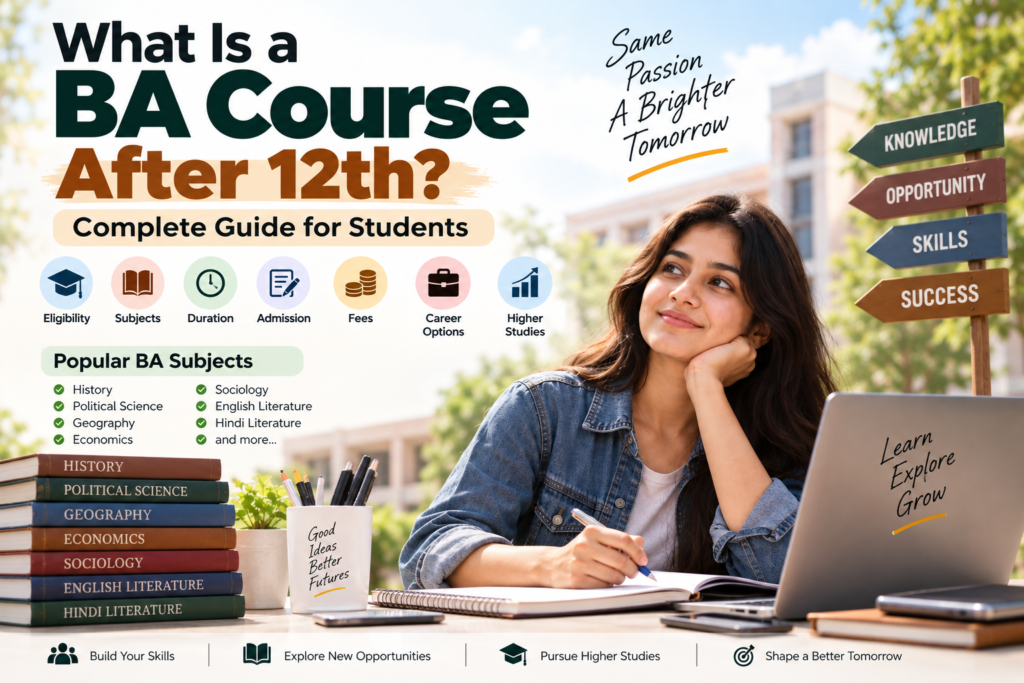 BA course after 12th
