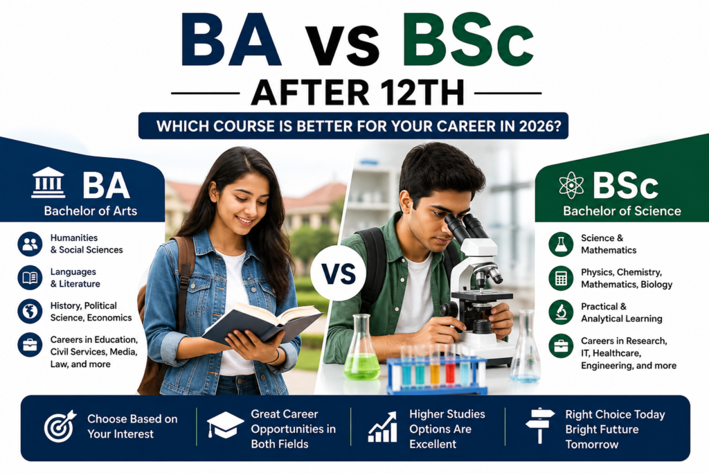 BA vs BSc after 12th